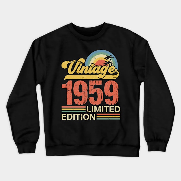 Retro vintage 1959 limited edition Crewneck Sweatshirt by Crafty Pirate 